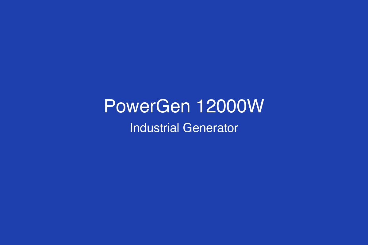 PowerGen 12000W Industrial Generator