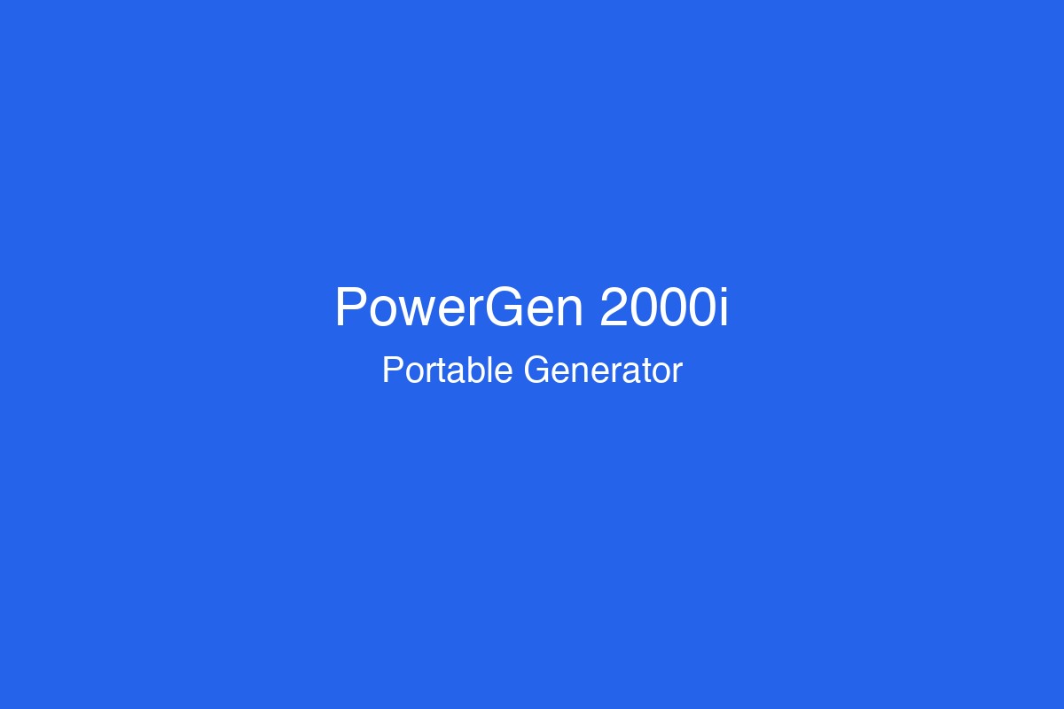 PowerGen 2000i Portable Inverter Generator
